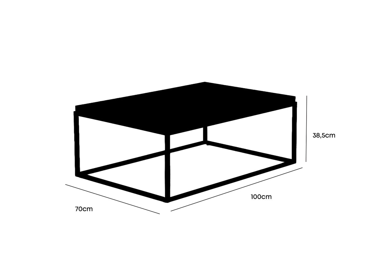 Mesa Centro French Metal Moka