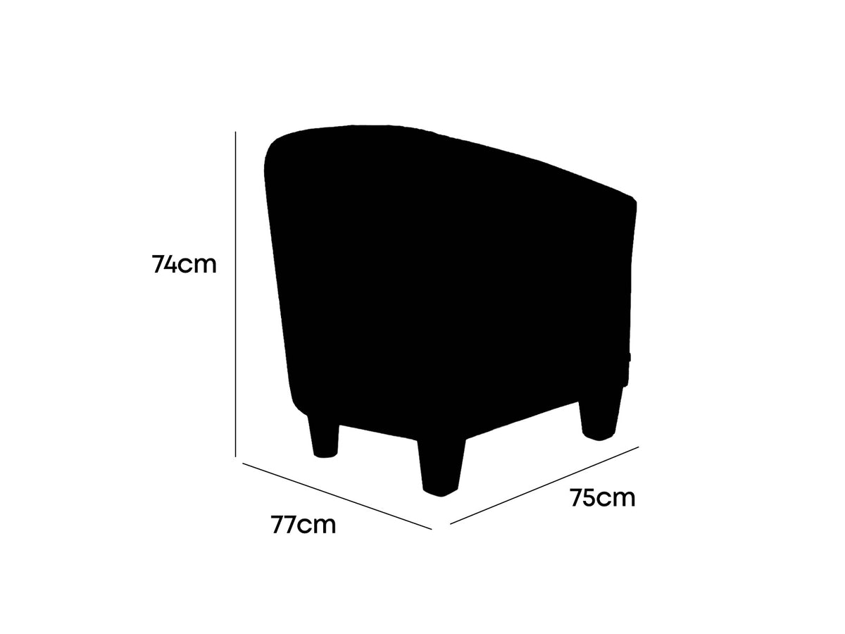 Sillon Auxiliar Melba Moka