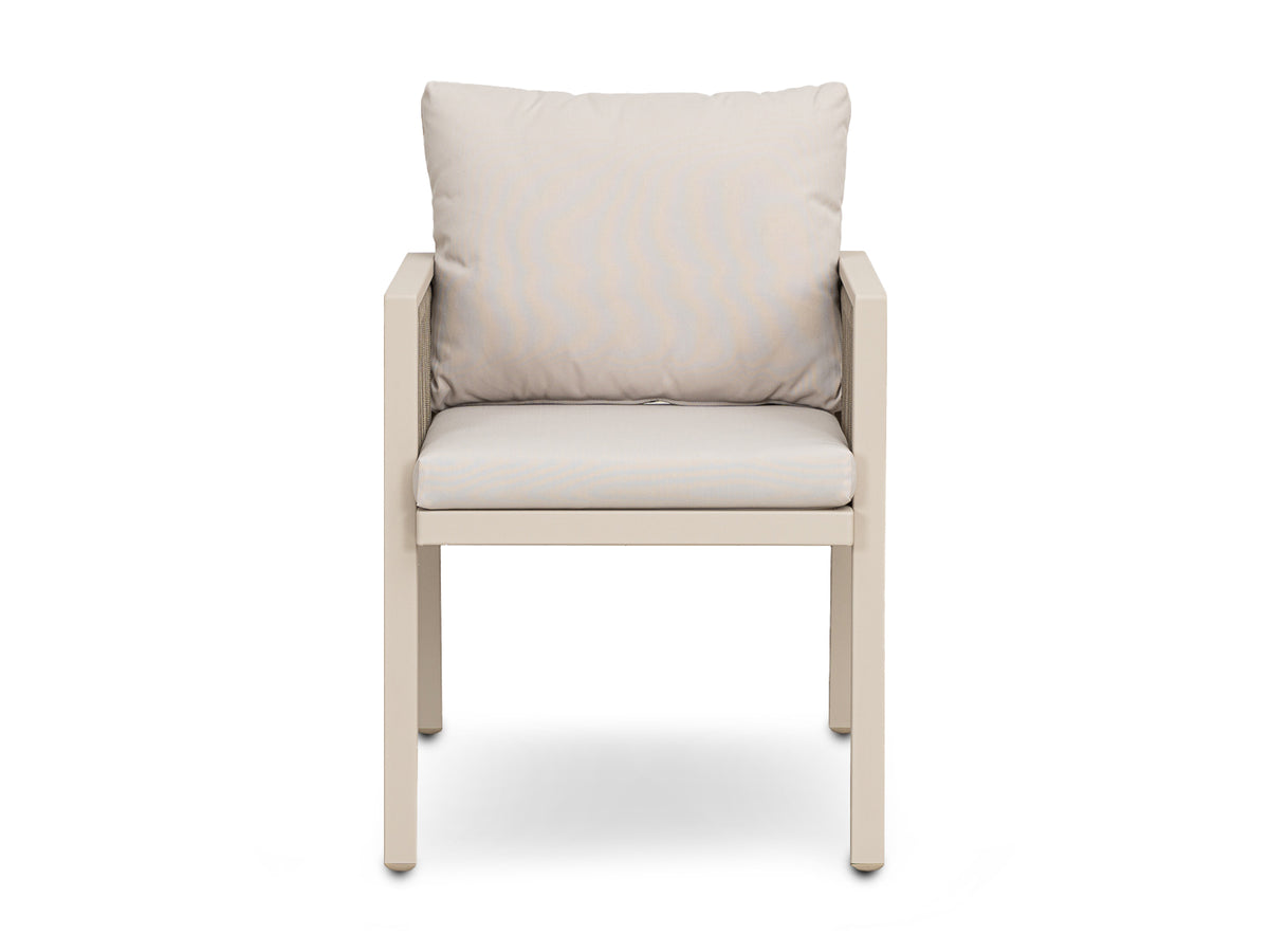 Mesa Comedor Outdoor Alin Cuadrada V2 + 4 Sillas