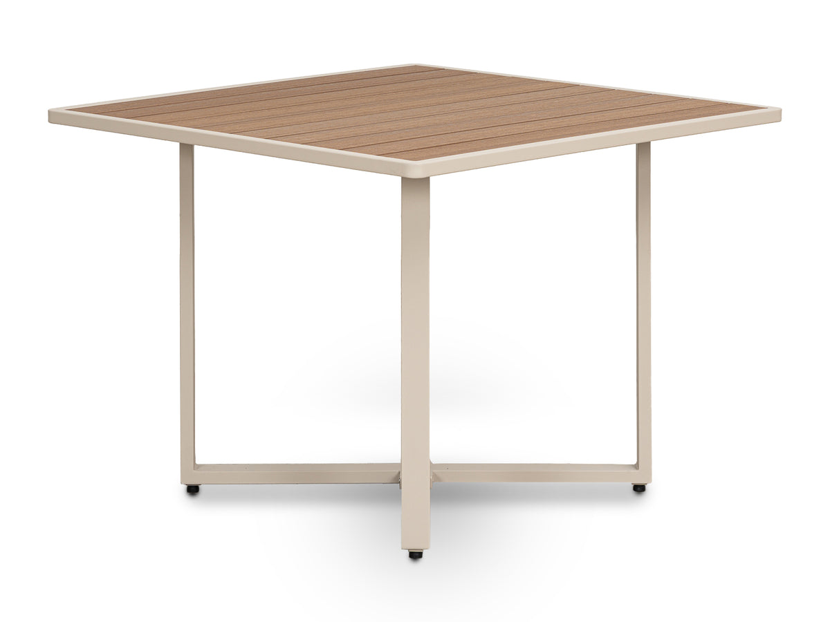 Mesa Comedor Outdoor Alin Cuadrada V2 + 4 Sillas