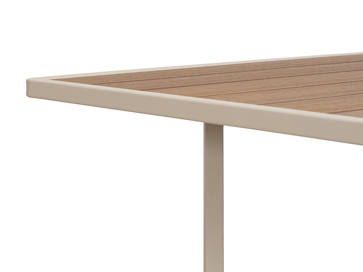 Mesa Comedor Outdoor Alin Cuadrada V2 + 4 Sillas