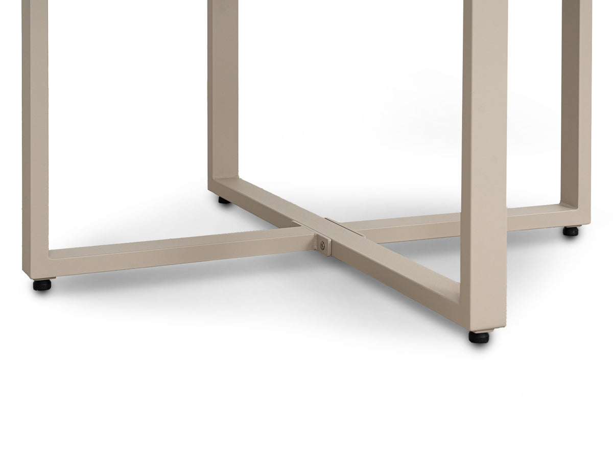 Mesa Comedor Outdoor Alin Cuadrada V2 + 4 Sillas