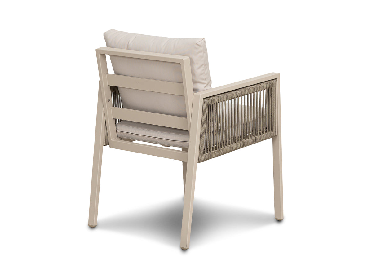 Mesa Comedor Outdoor Alin Cuadrada V2 + 4 Sillas