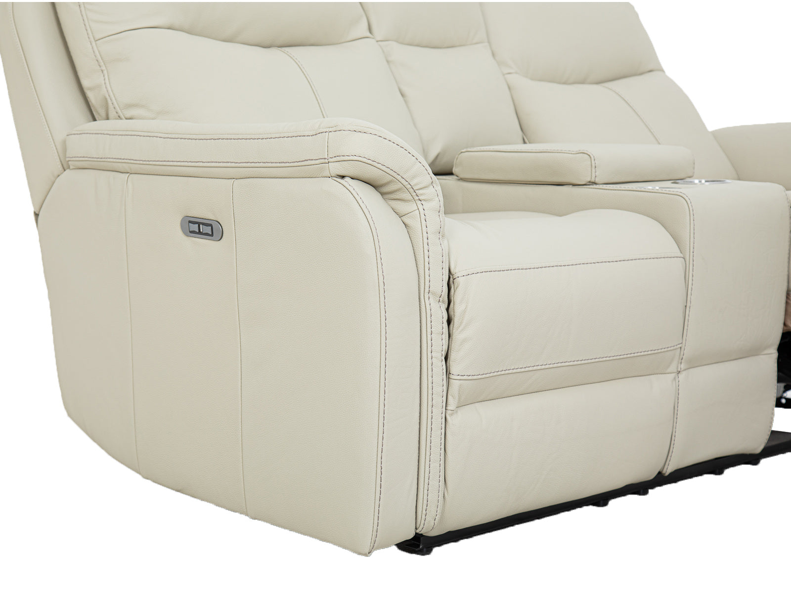 Loveseat Moon Recliner Power #Color_Ivory"3168"