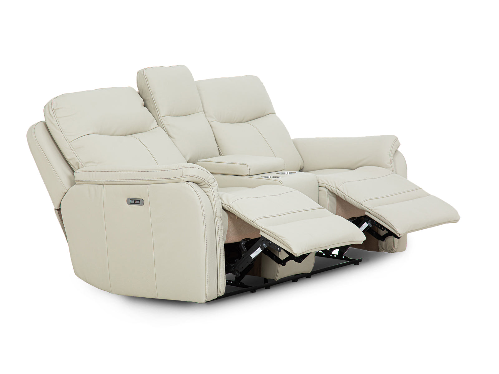 Loveseat Moon Recliner Power #Color_Ivory"3168"