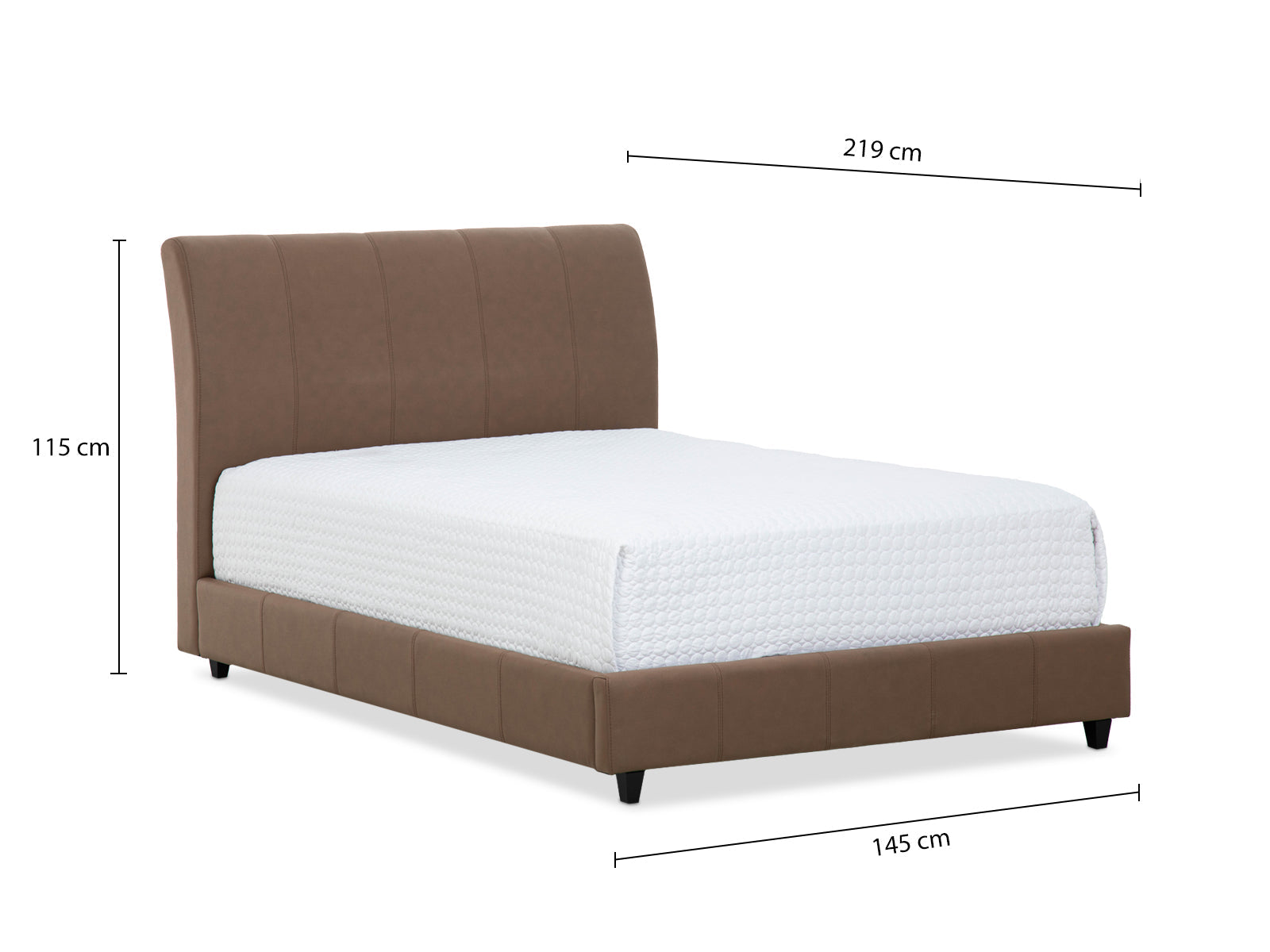 Cama Messina Caramelo Hazelnut #Tamaño_Full/2plz