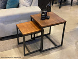 Mesa Auxiliar Sute Set x2 Honey Wash-Negro