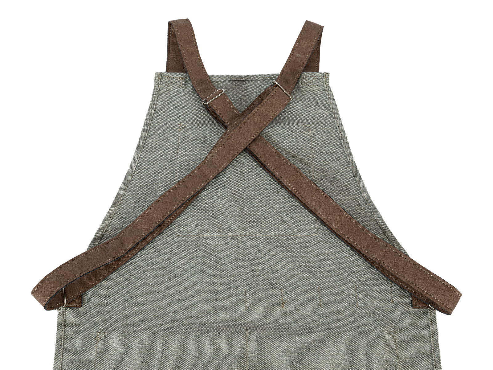 Delantal Colineal C/Gris y Cafe