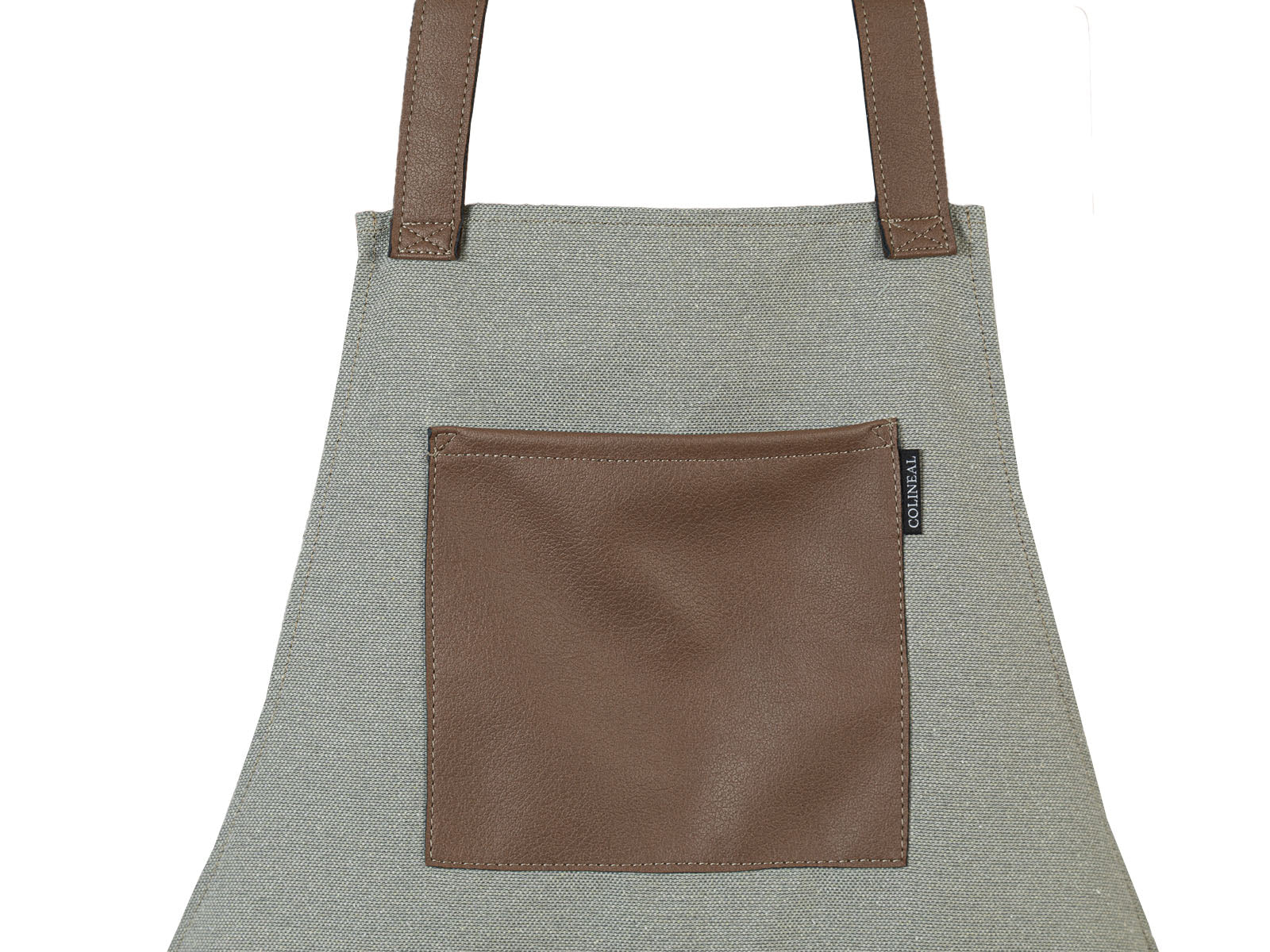 Delantal Colineal C/Gris y Cafe