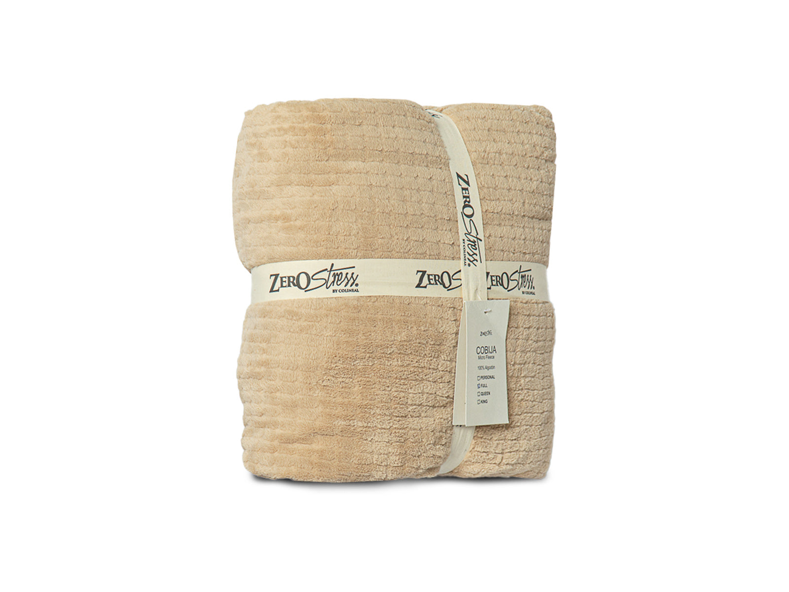 Cobija Glam Microfleece Full #Color_Beige