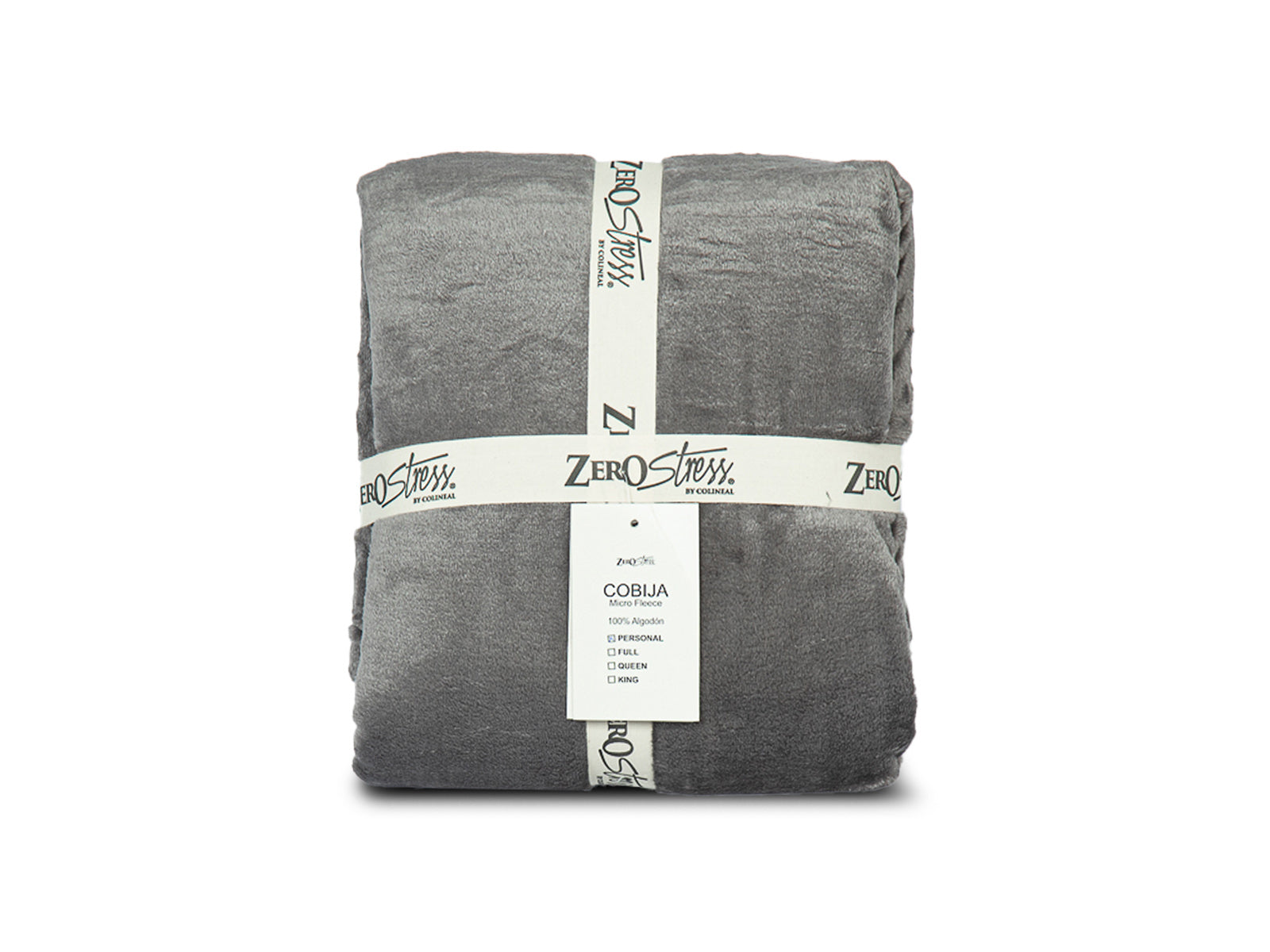 Cobija Microfleece Trenza  #Color_Gris