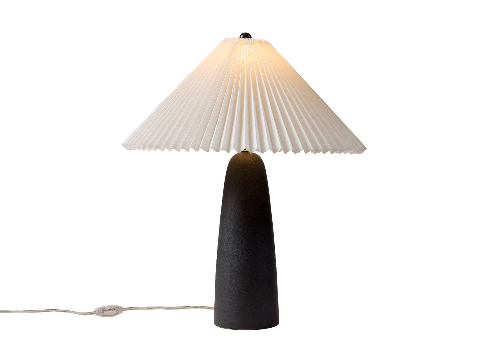 Lampara de Mesa Ceramica Modern Negra