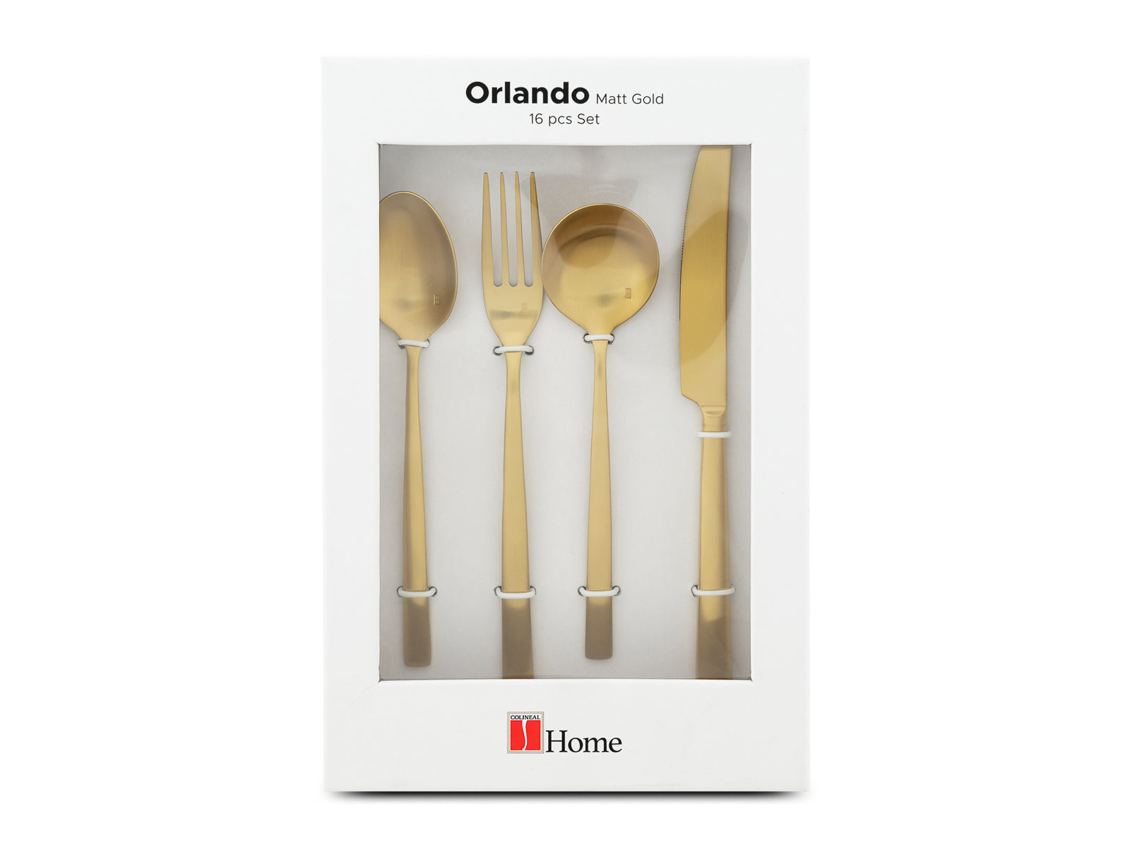 Set de Cubiertos 16pcs Orlando #Color_DoradoMate