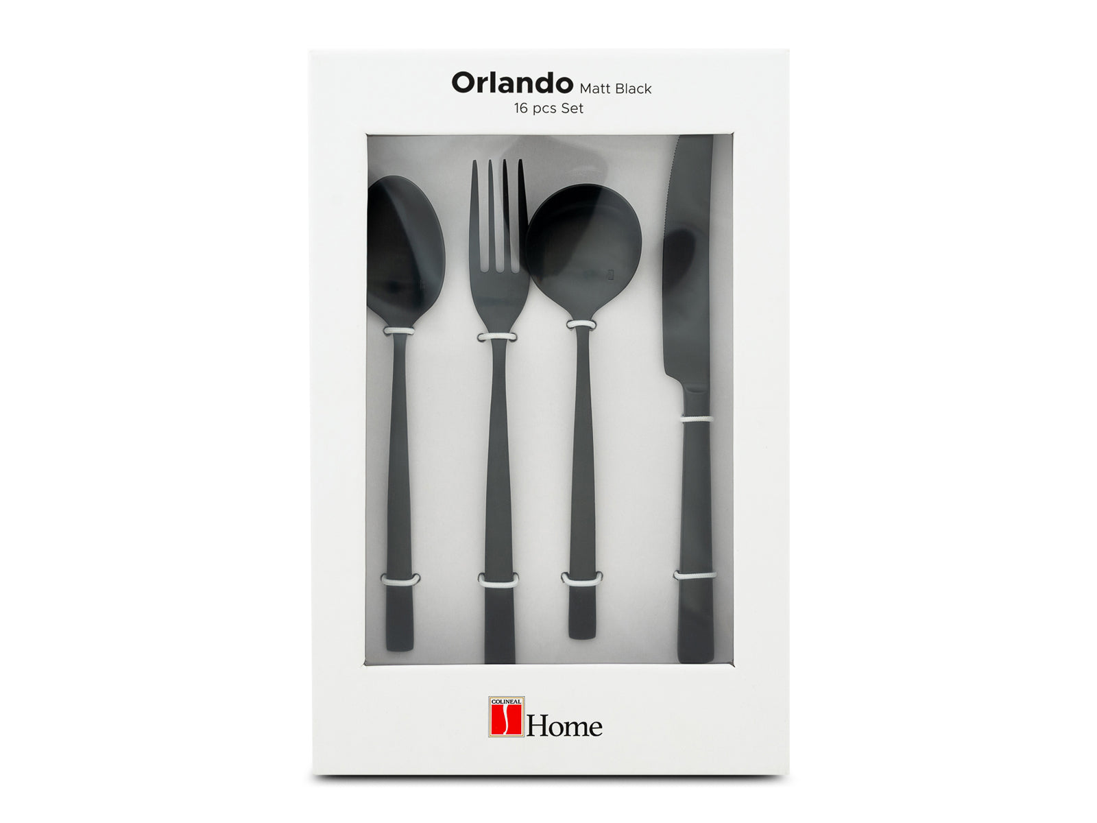 Set de Cubiertos 16pcs Orlando #Color_NegroMate