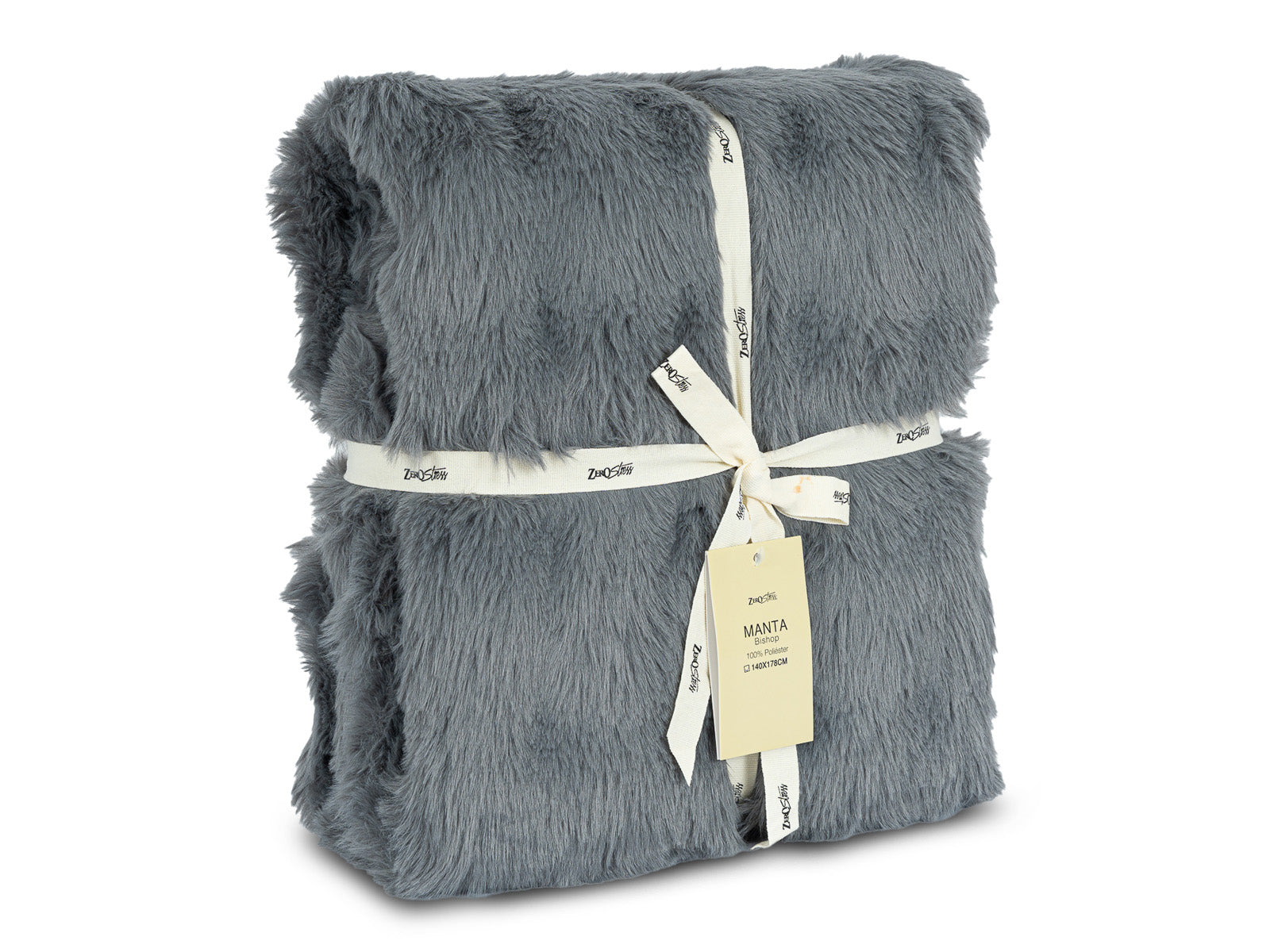 Manta Decorativa Bishop #Color_Gris