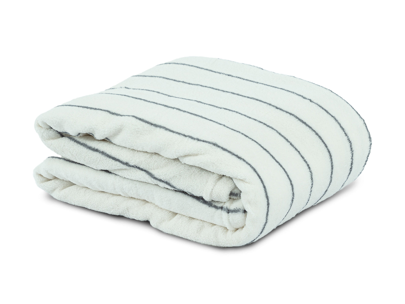 Cobija Glam Microfleece Personal #Color_WhiteGrayStripes