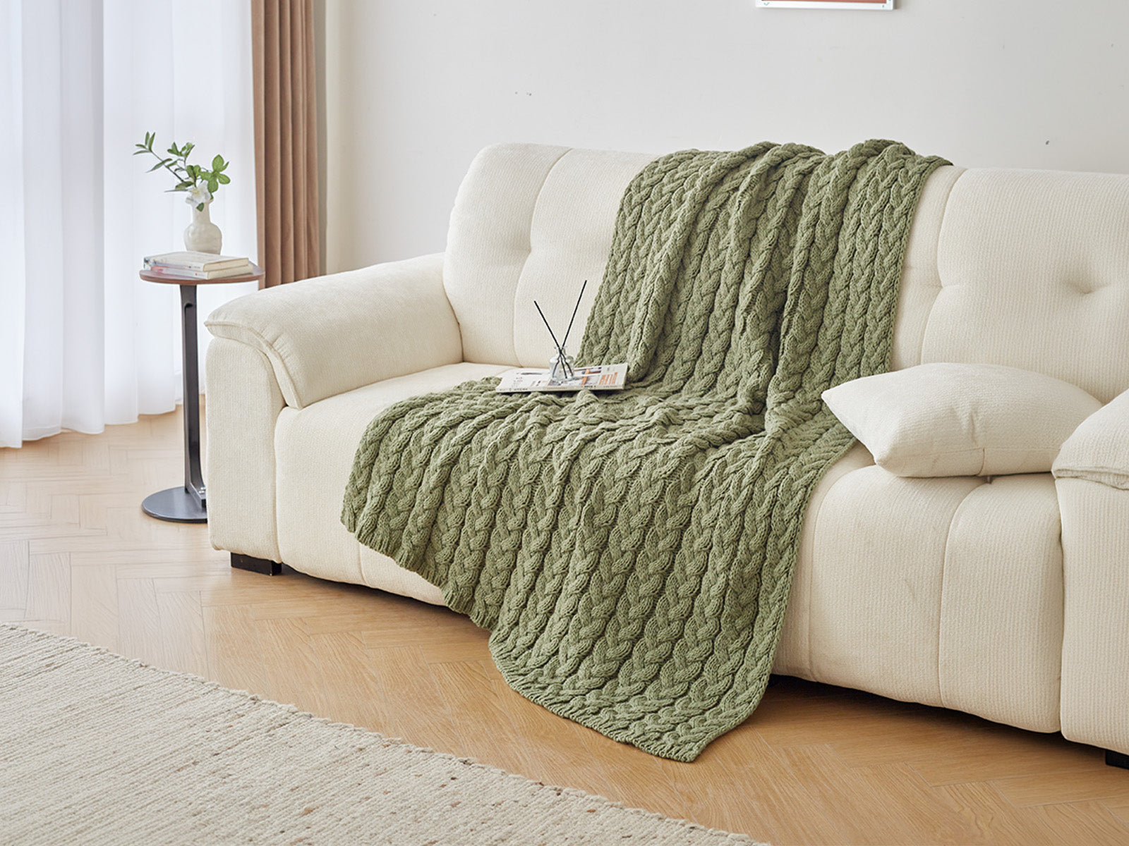Manta Decorativa Mia Acrilan #Color_Verde
