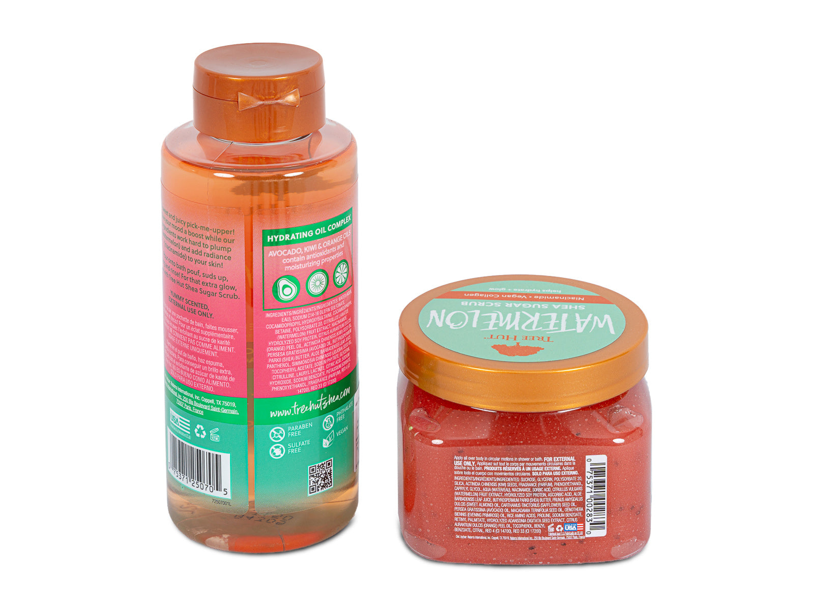Set Watermelon Exfoliante + Gel de Baño Tree Hut