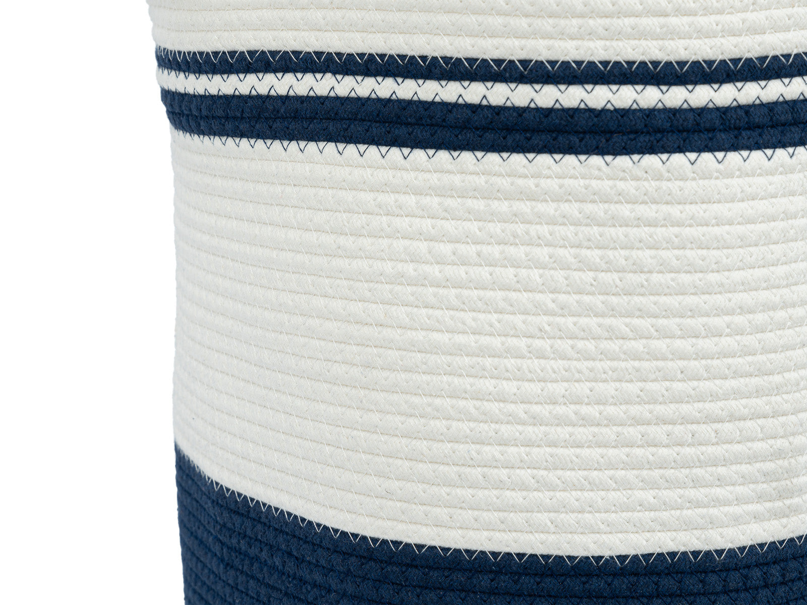 Cesto Decorativo Woody Azul Blanco