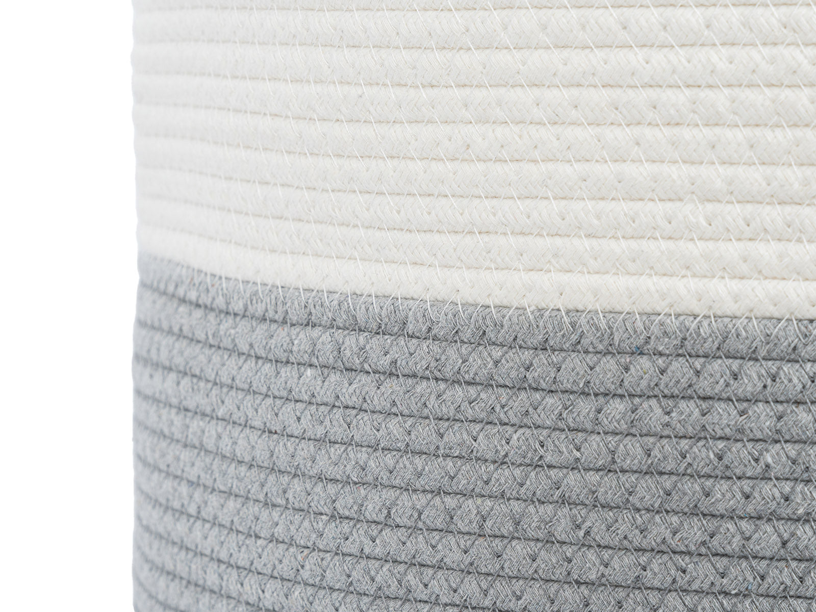 Cesto Decorativo Woody Gris Blanco