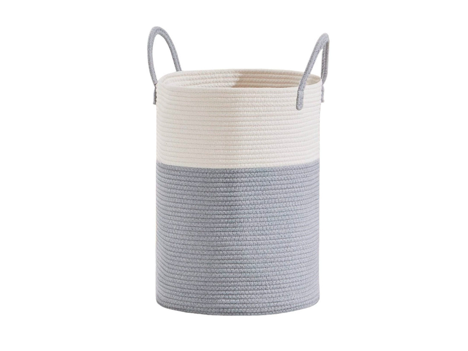Cesto Decorativo Woody Gris Blanco