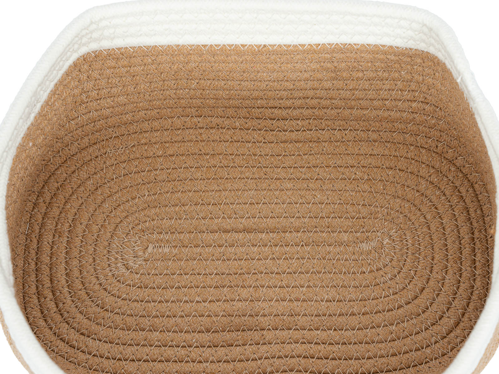 Cesto Decorativo Woody Natural Blanco