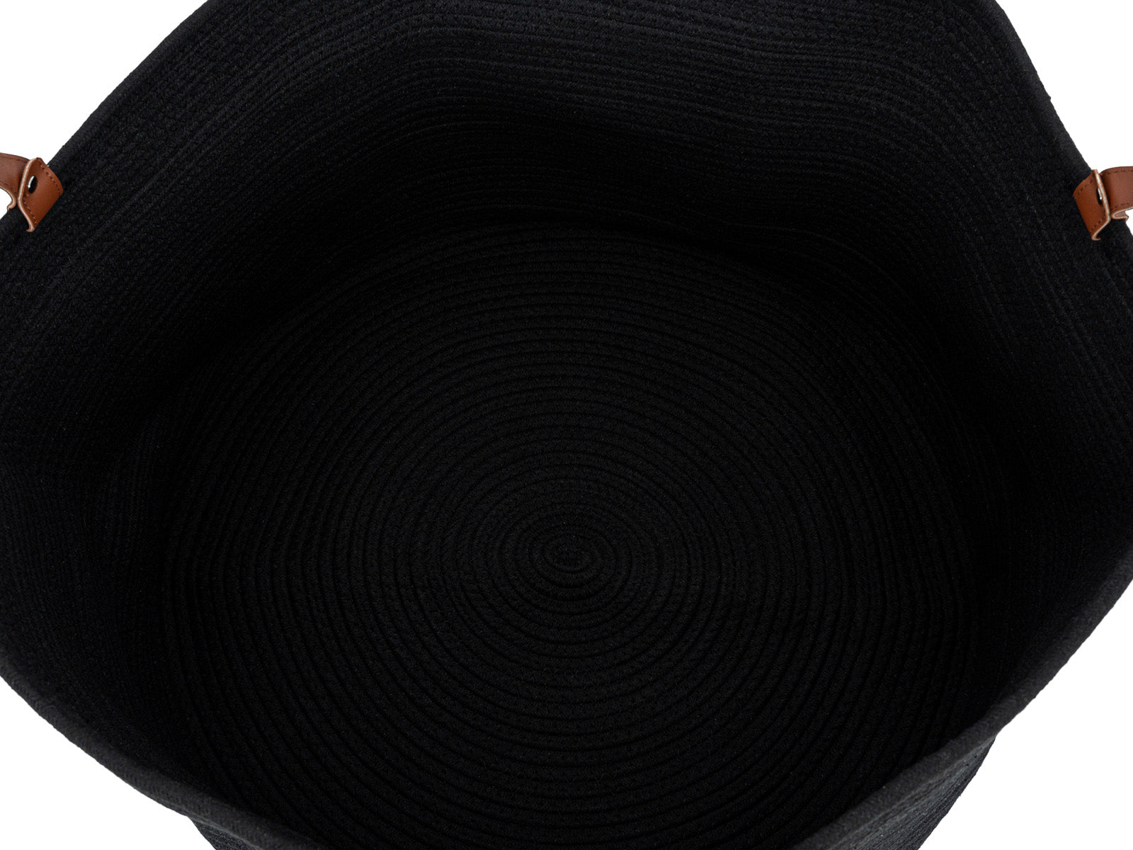 Cesto Decorativo Woody Redondo Negro