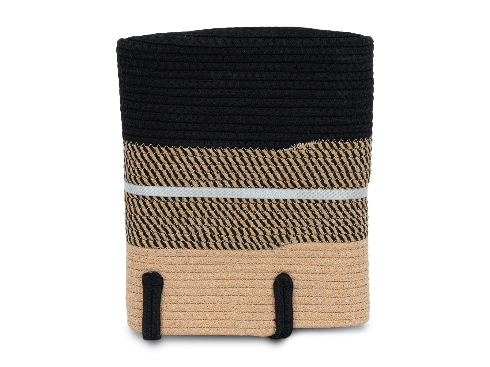 Cesto Decorativo Woody Redondo Natural Negro