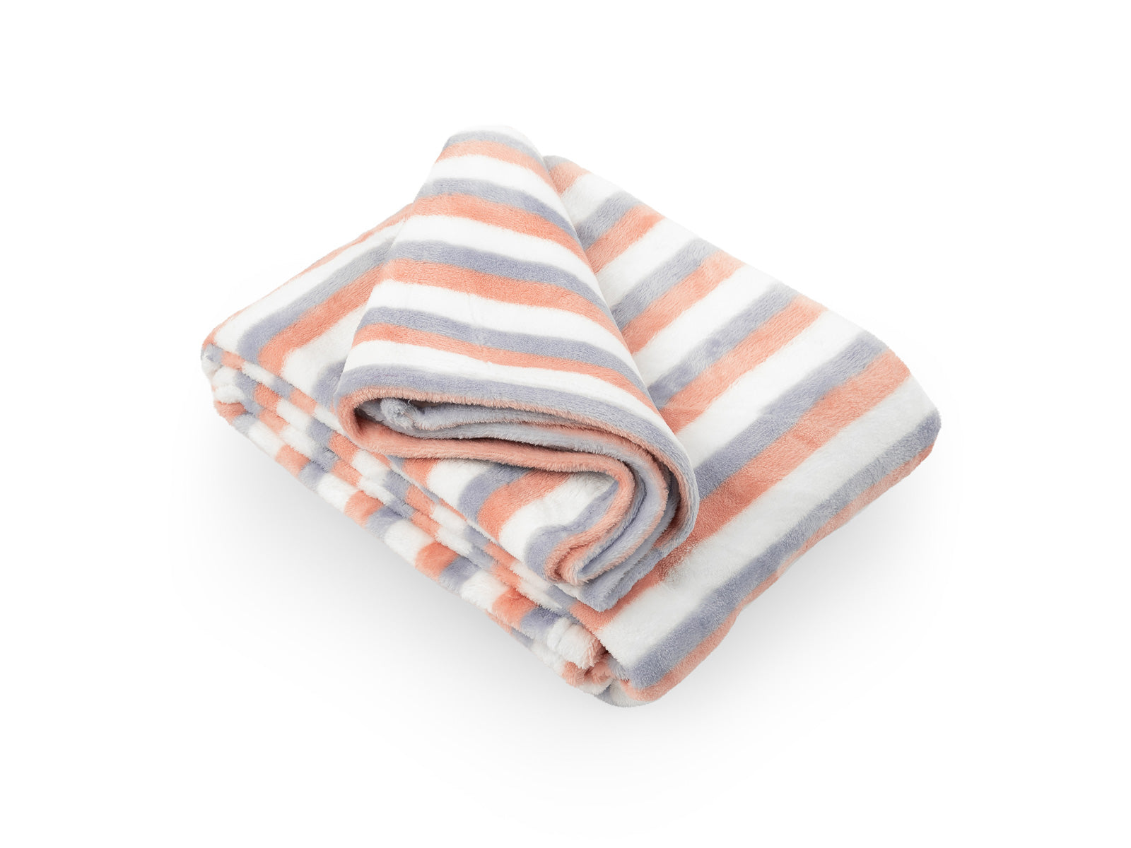 Cobija Glam Microfleece Personal #Color_BlancoMelonLilaRayas