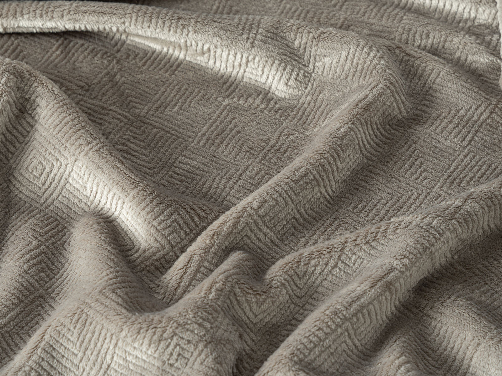 Cobija Glam Microfleece Full #Color_BeigeGris
