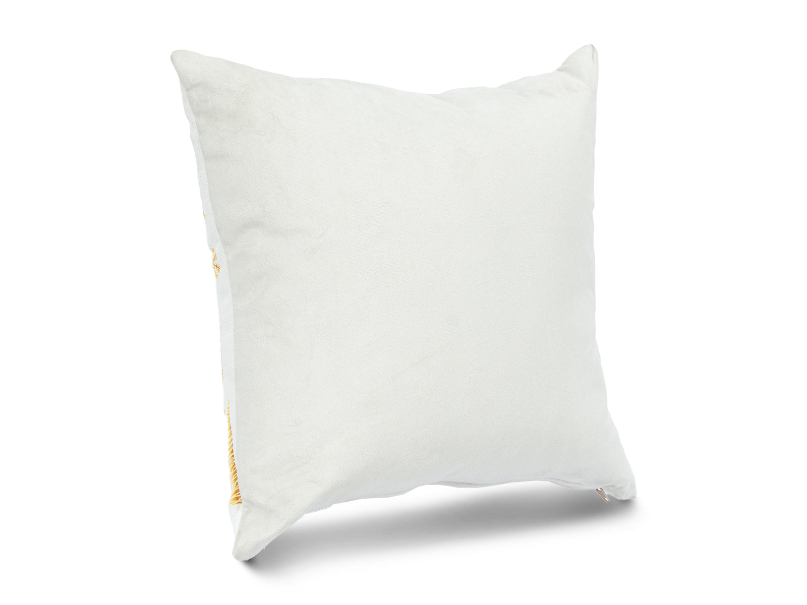 Cojin Navidad Gold Bosque Blanco Cuadrado Pequeño