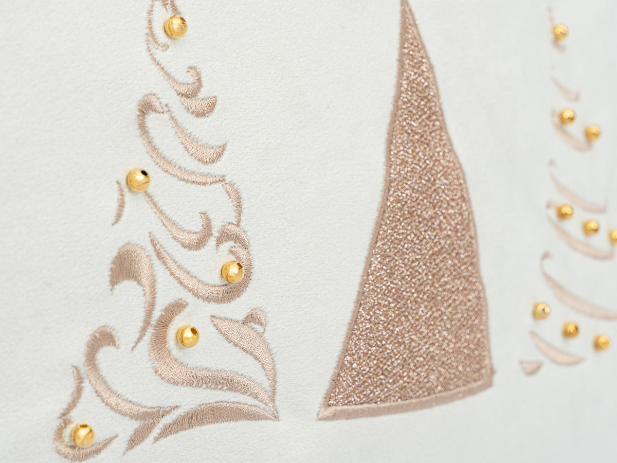 Cojin Navidad Gold Shine Crudo Lumbar