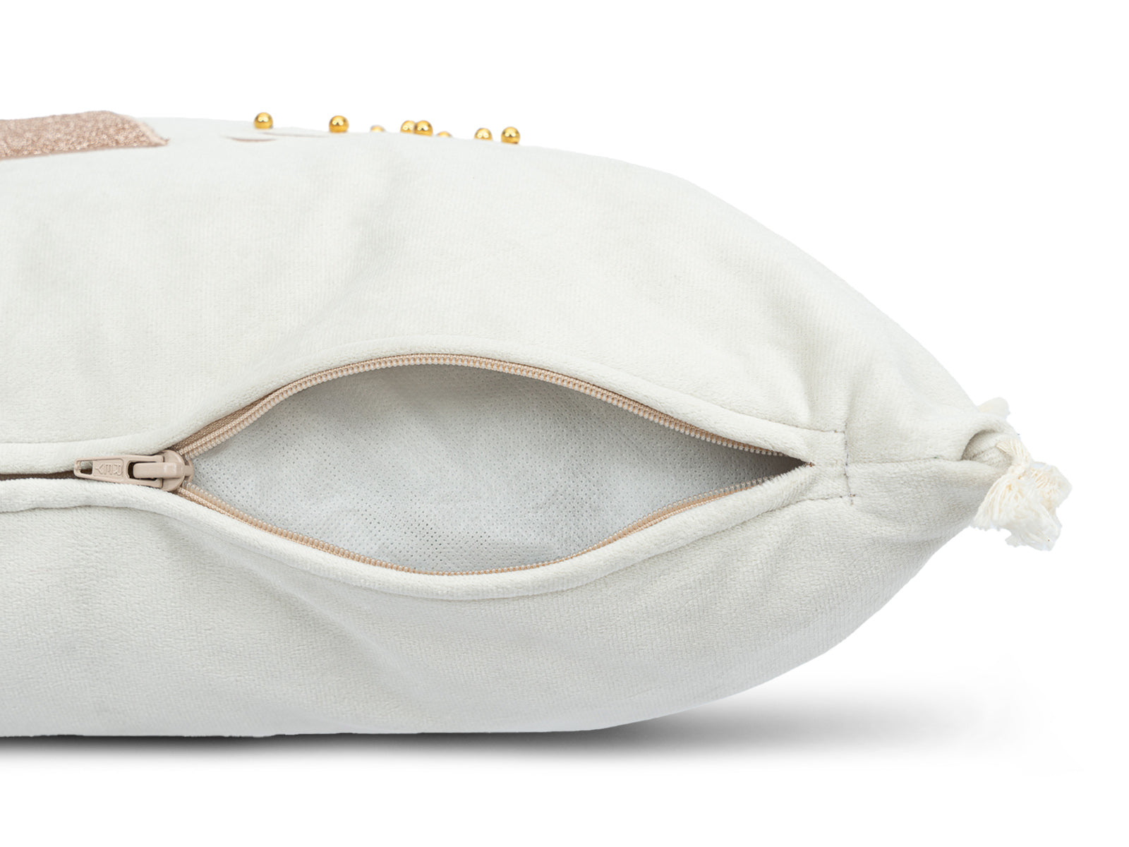 Cojin Navidad Gold Shine Crudo Lumbar
