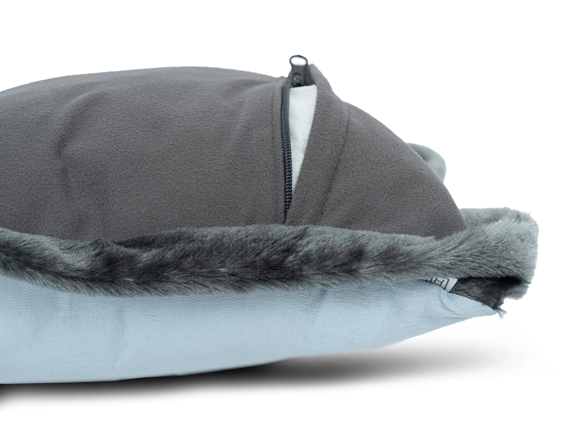 Cojin Navidad Winter Frost Celeste Lumbar
