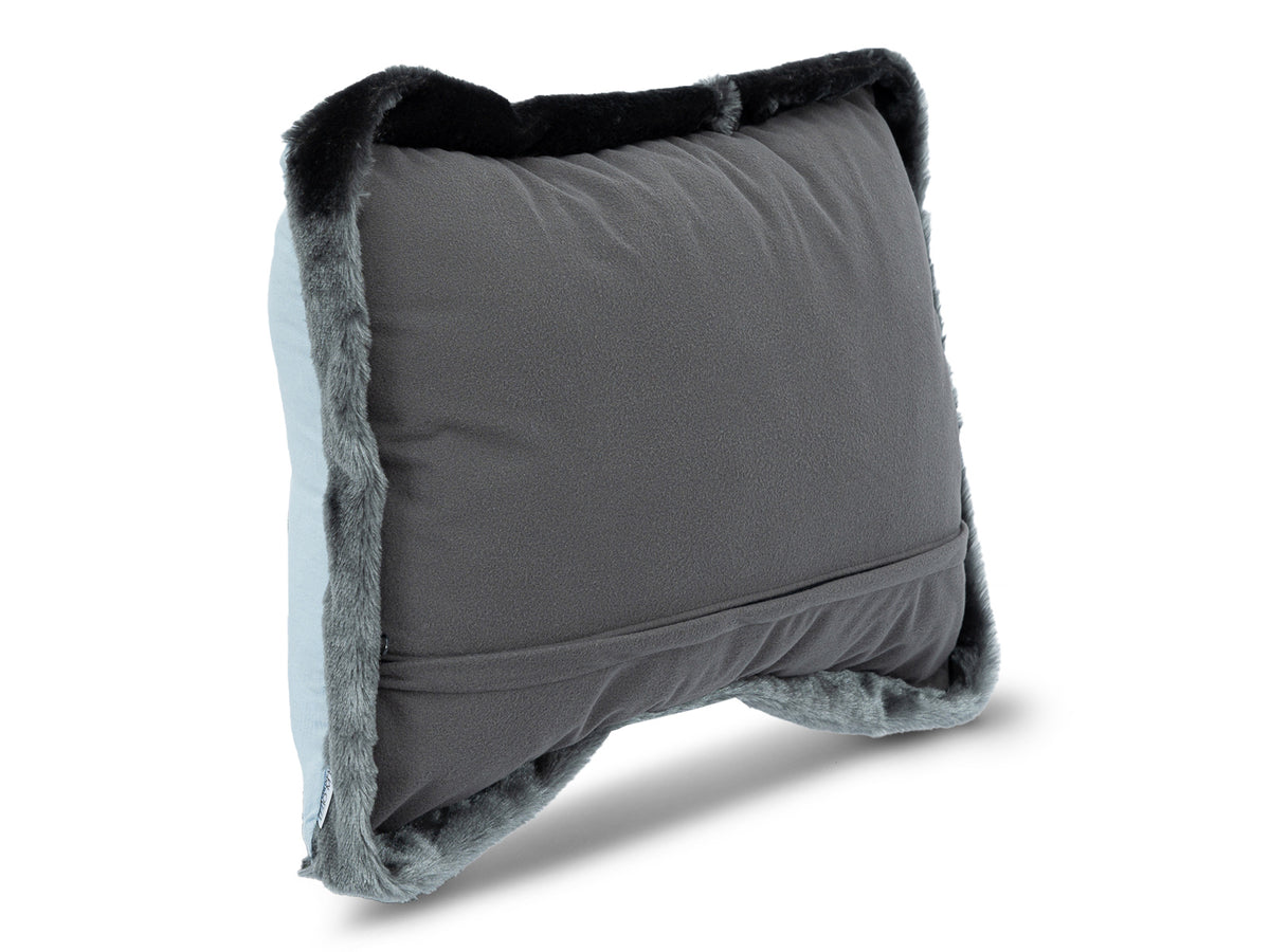 Cojin Navidad Winter Frost Celeste Lumbar