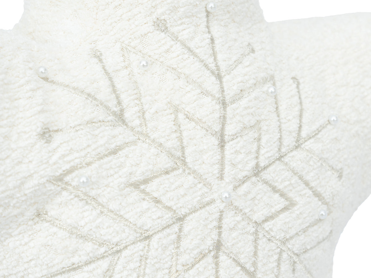 Cojin Navidad Winter Estrella Blanco Forma Pequeño