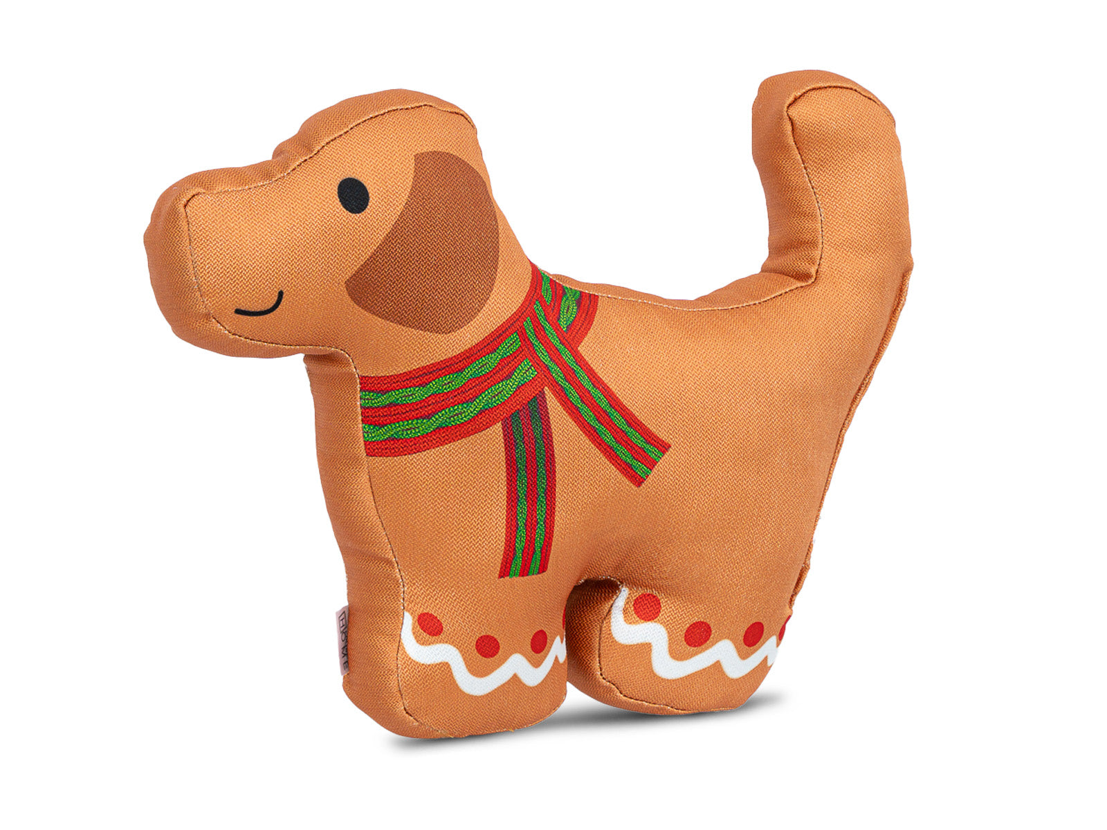 Cojin Navidad Galleta Jengibre Perro Cafe Forma Pequeño