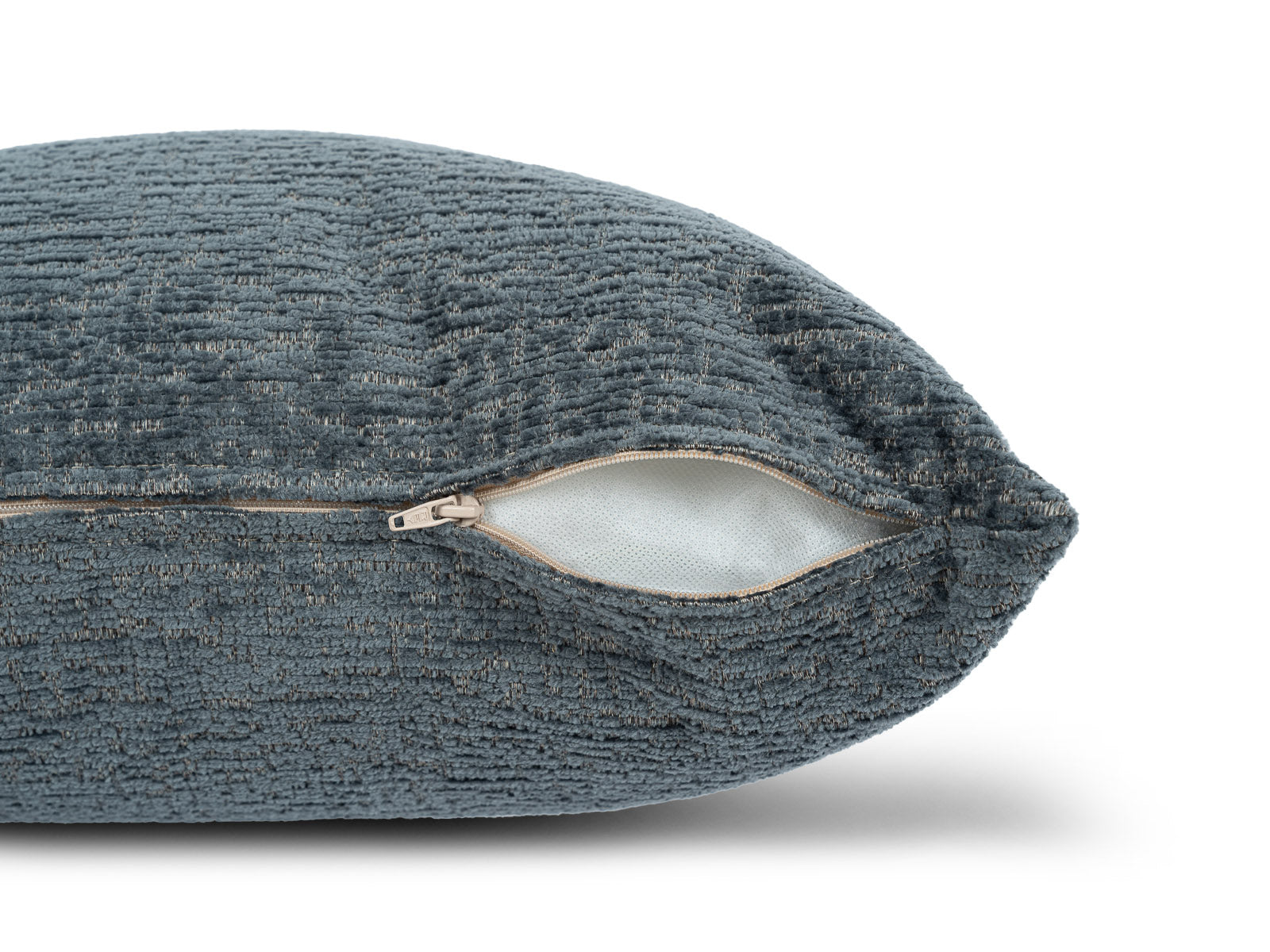 Cojin Cuadrado Poliester Blues Gris Medio
