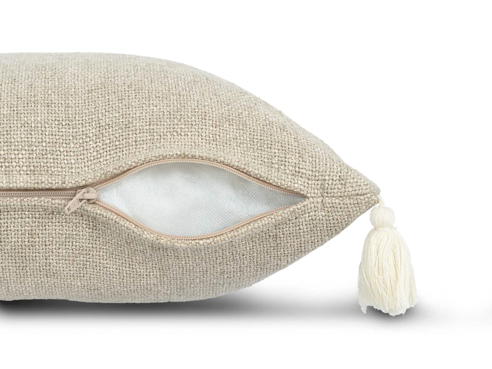 Cojin Poliester Bio Beige Lumbar