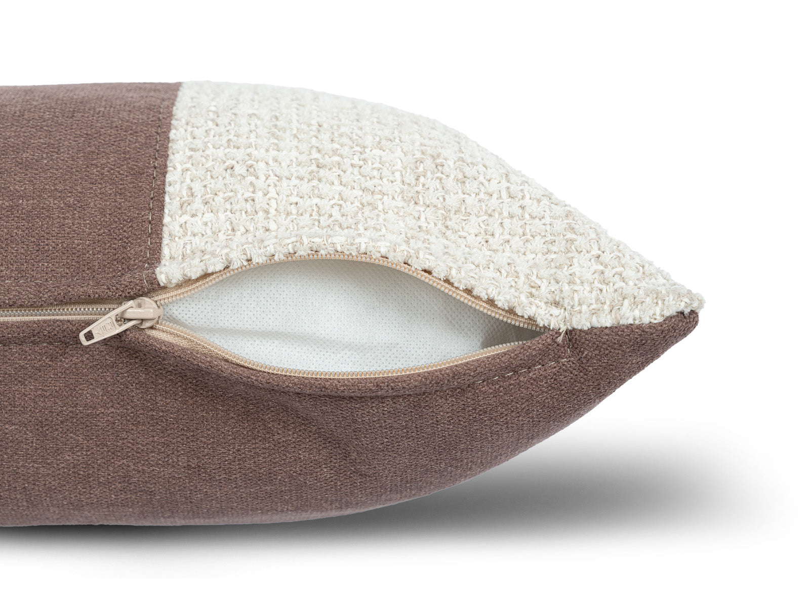 Cojin Lumbar Poliester Wine Beige Vino