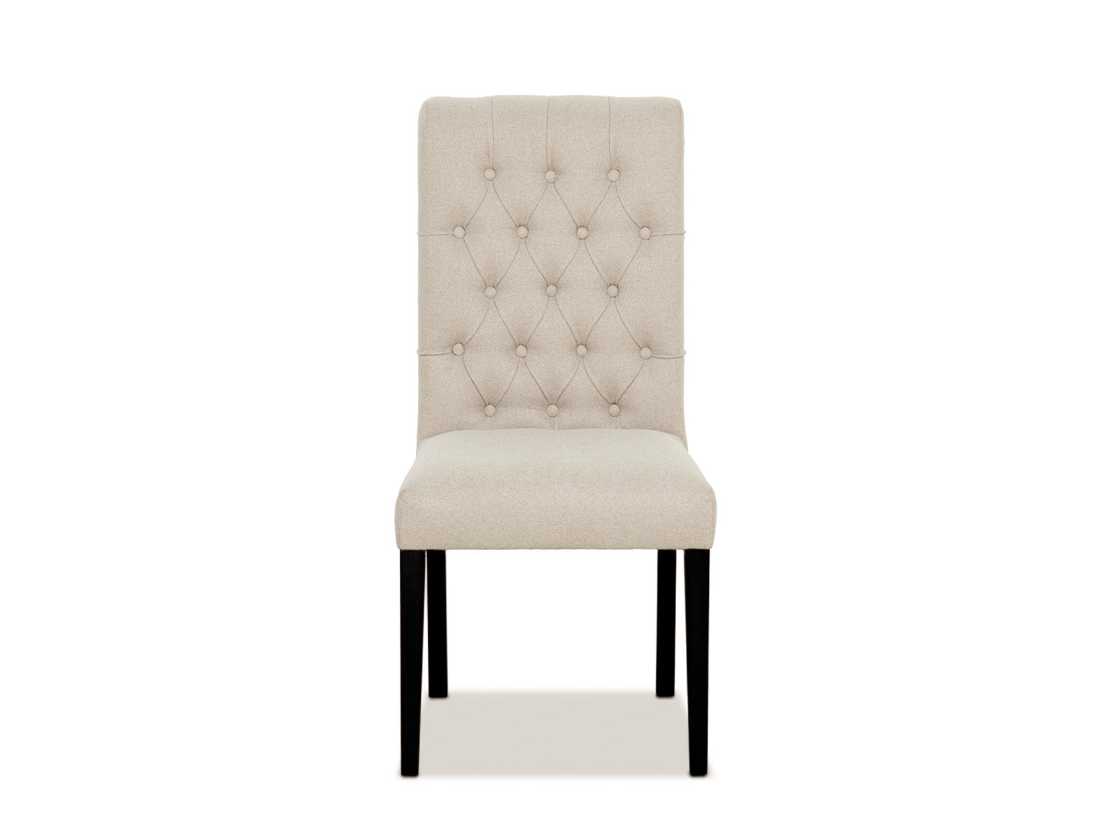 Silla Martini Capitoneada C/Negro #Color_Beige"T3213"