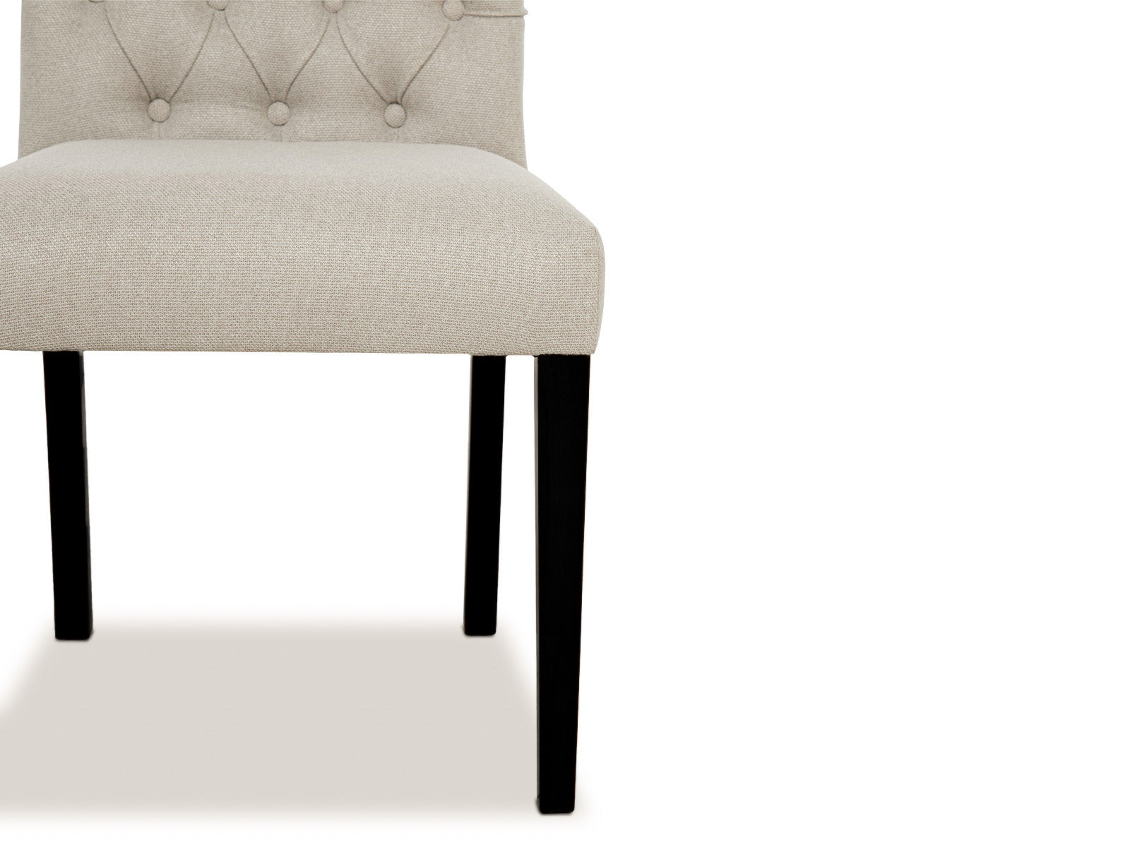 Silla Martini Capitoneada C/Negro #Color_Beige"T3213"