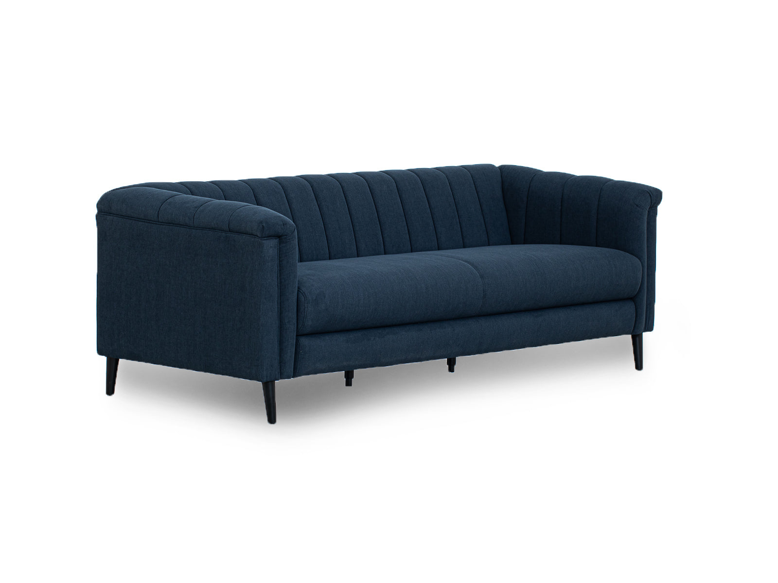 Sofa Triple Powell C/Met Black #Color_MidnightBlue"T36508"