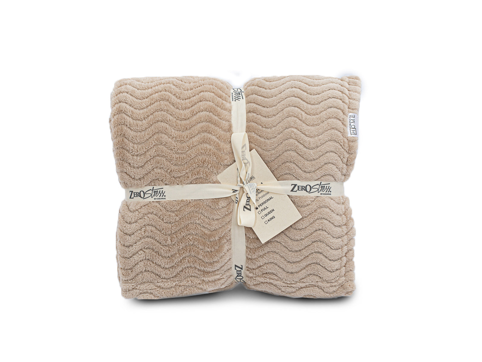 Cobija Microfleece Ondas #Color_Tan