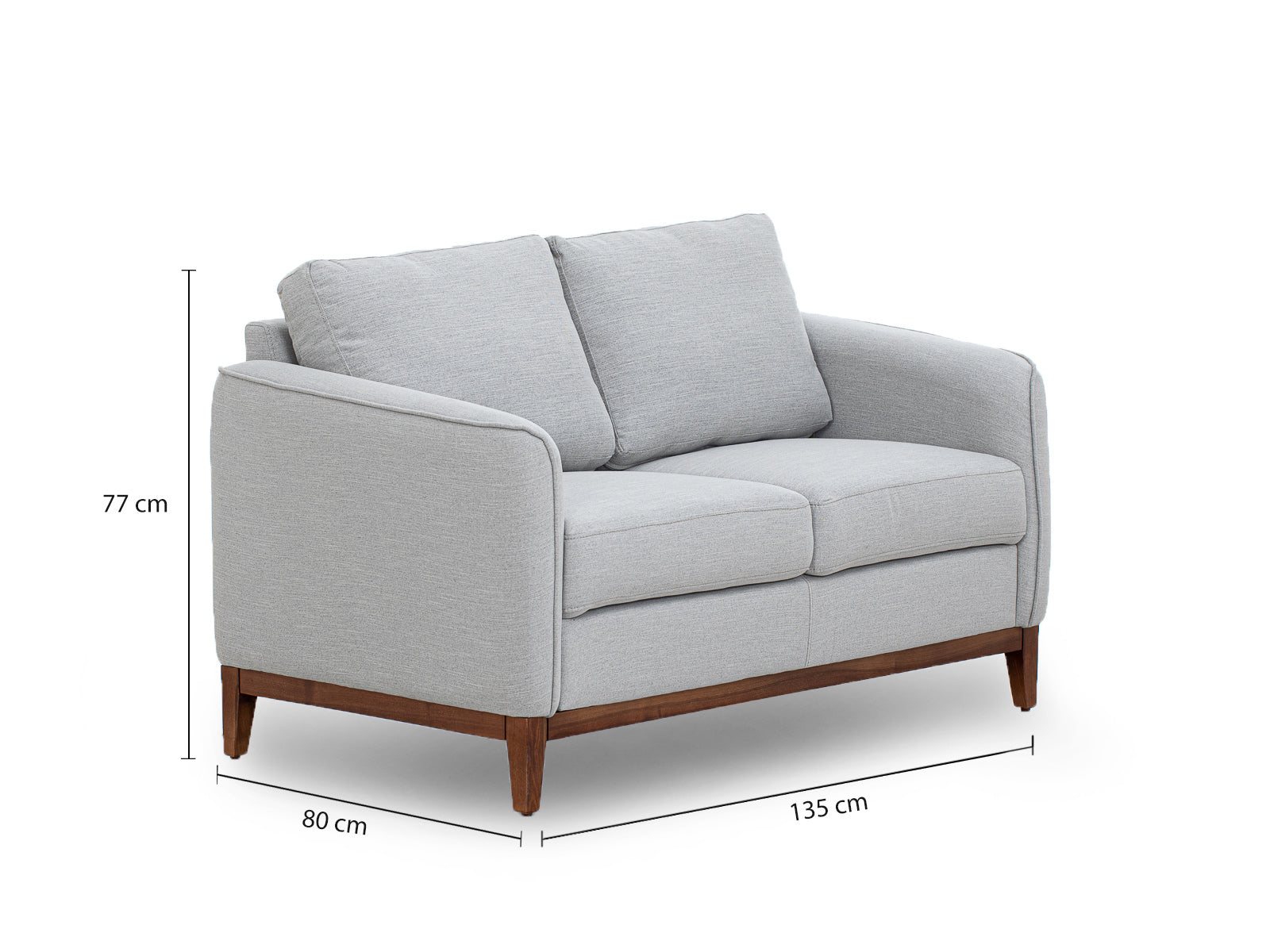 Loveseat Collen #Color_Gainsboro"T38163"