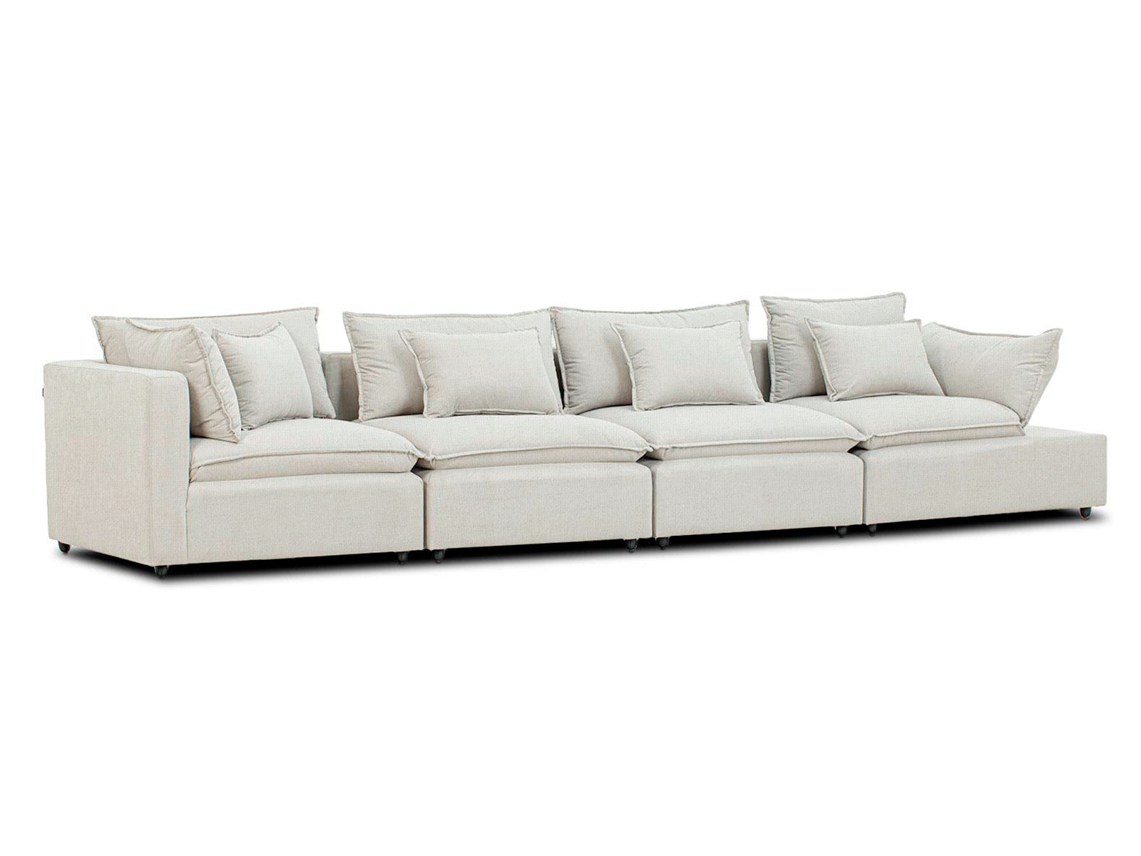 Sala Bella Modular 4P #Color_FloralWhite"T32102"