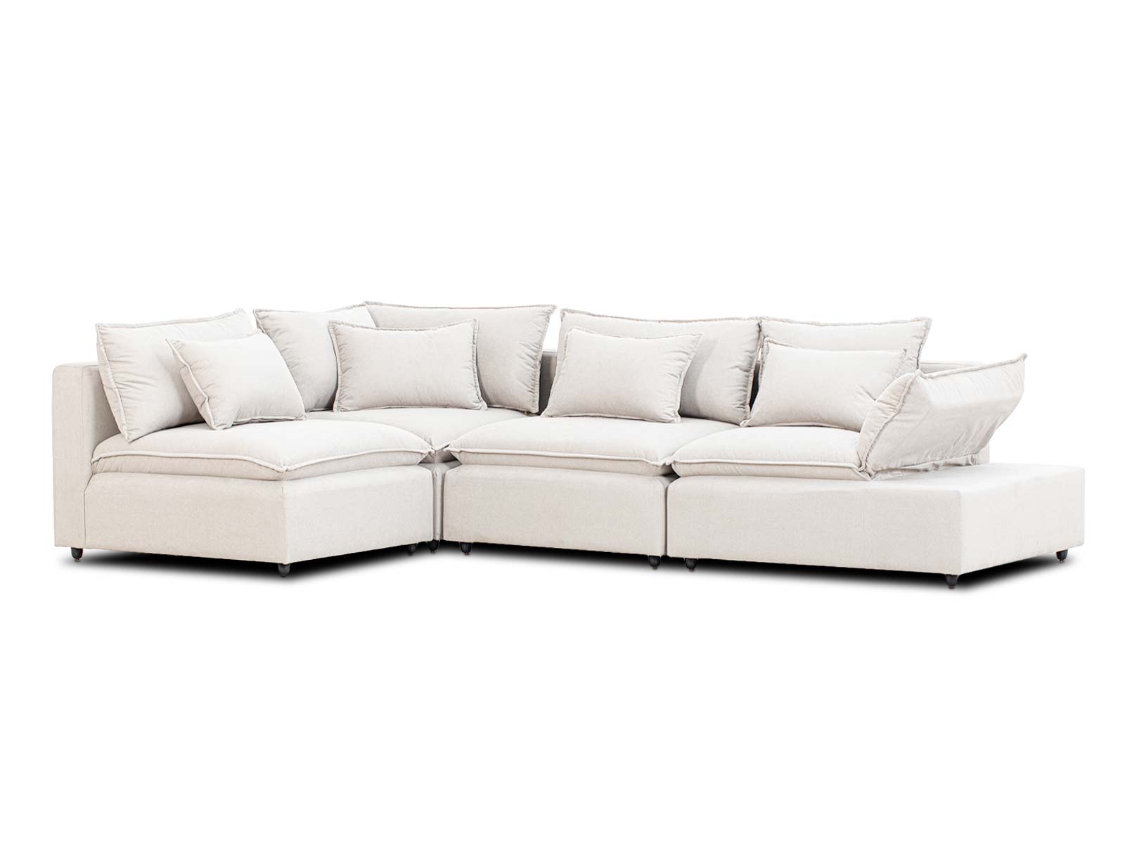Sala Bella Modular 4P #Color_FloralWhite"T32102"