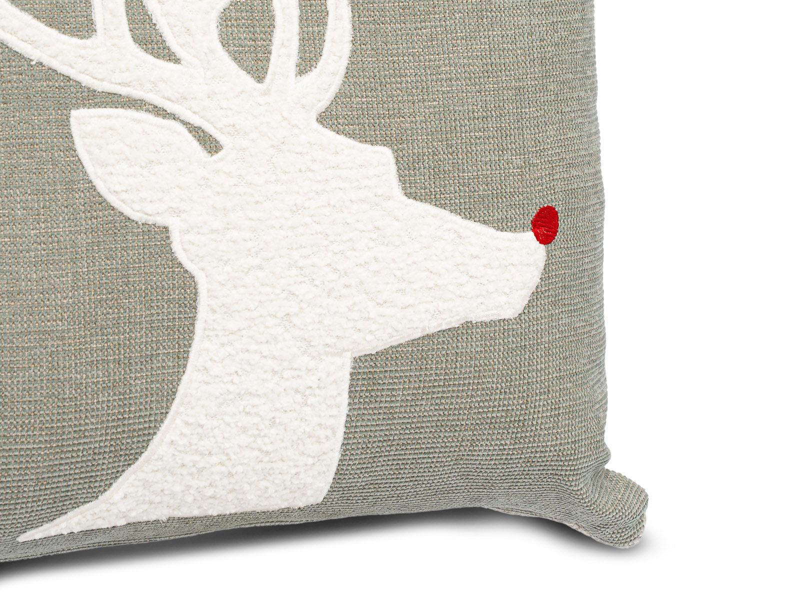 Cojin Reno de Navidad Gris