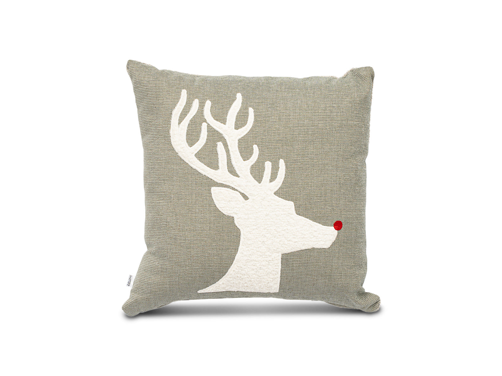 Cojin Reno de Navidad Gris