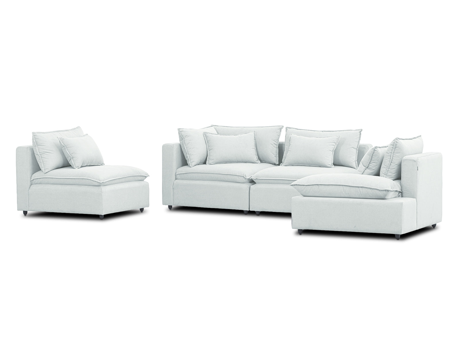 Sala Bella Modular 4P #Color_WhiteSmoke"T37110"